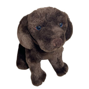 Dakin Baby Pups Chocolate Lab Plush Blue Eyes Labrador Dog Stuffed Animal 24927